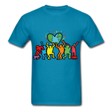 Keith Haring shirt Graphic Street Art T-Shirt - turquoise
