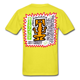 Keith Haring shirt Graphic Street Art T-Shirt - yellow