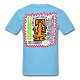 Keith Haring shirt Graphic Street Art T-Shirt - aquatic blue