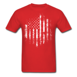 USA Distressed Flag Men T Shirt Patriotic American Tee T-Shirt Size S-6XL - red