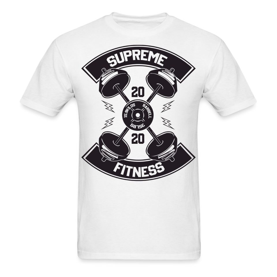 Supreme barbel shirt Gym Fitness T-Shirt size S-6XL - white