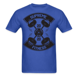 Supreme barbel shirt Gym Fitness T-Shirt size S-6XL - royal blue
