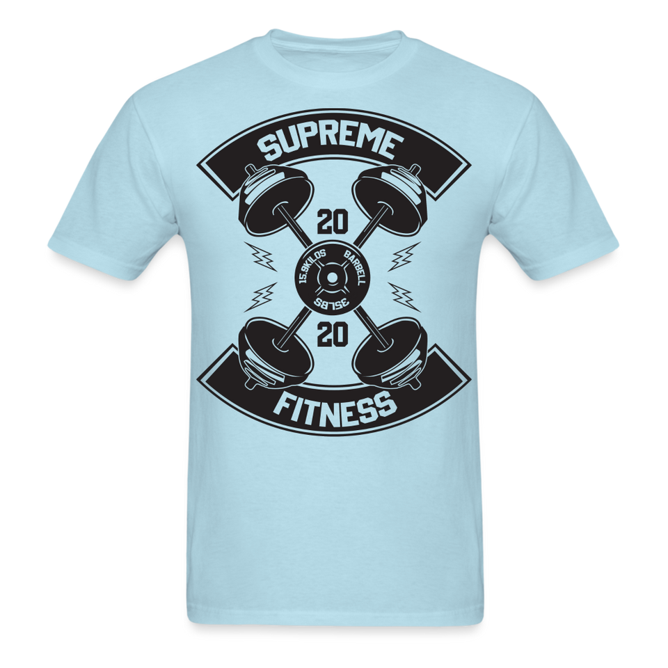 Supreme barbel shirt Gym Fitness T-Shirt size S-6XL - powder blue