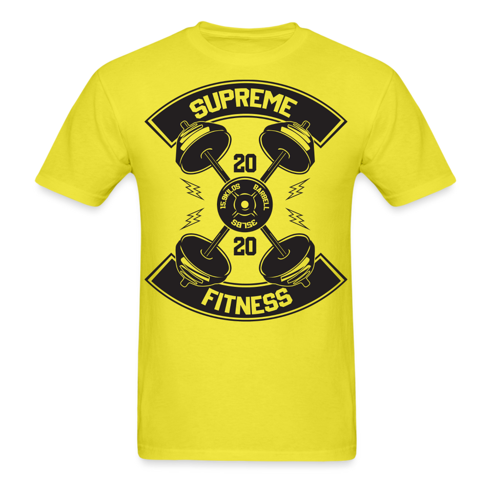 Supreme barbel shirt Gym Fitness T-Shirt size S-6XL - yellow