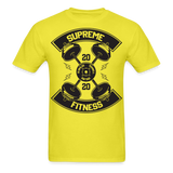 Supreme barbel shirt Gym Fitness T-Shirt size S-6XL - yellow
