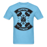 Supreme barbel shirt Gym Fitness T-Shirt size S-6XL - aquatic blue